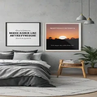 mockup wall art
