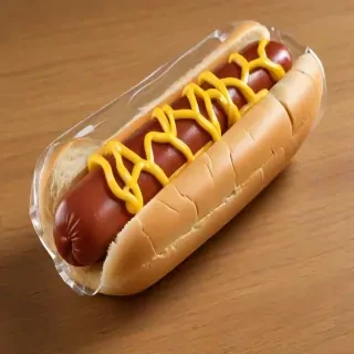 transparent hot dog