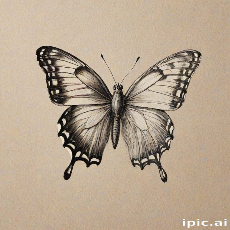 butterfly drawing picture