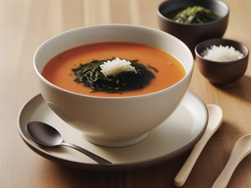 soup that can be topped with nori crossword