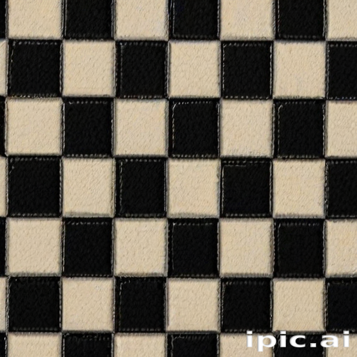 Classic Black and White Checkerboard Pattern for Game Boards and Decor