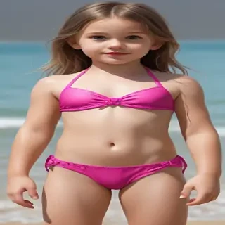 ai art little girl bikini