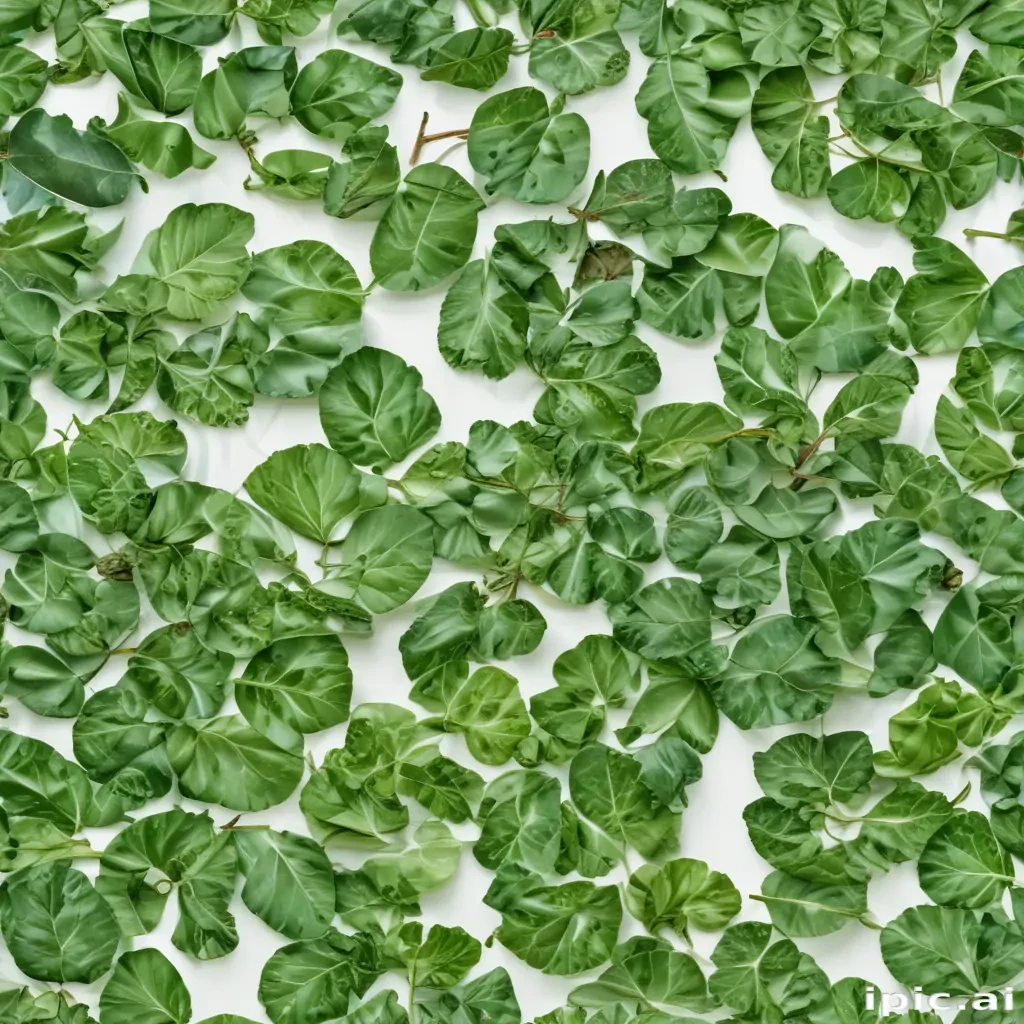 green on white background