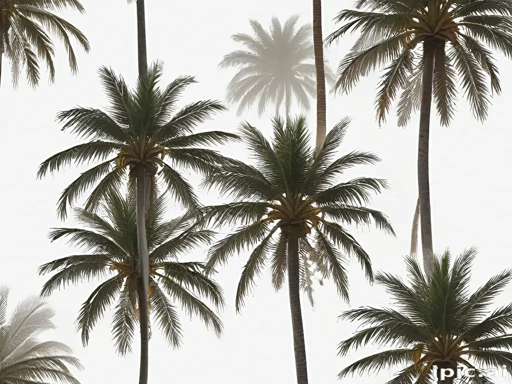 palm trees transparent