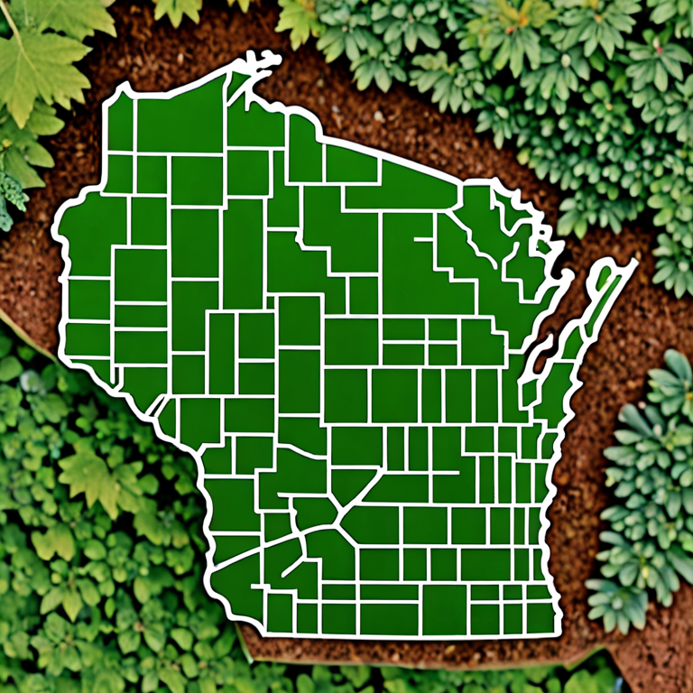 Wisconsin state shape