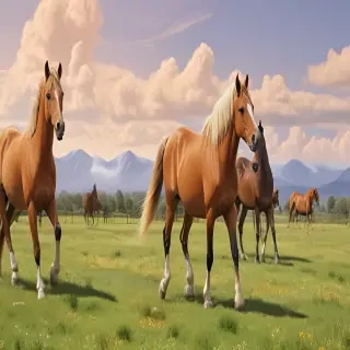 horses cartoon
