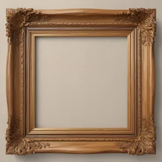 wooden picture frame png