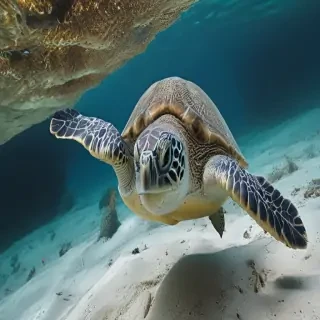 sea turtle desktop background