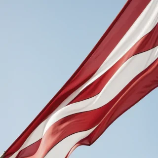 red and white flag
