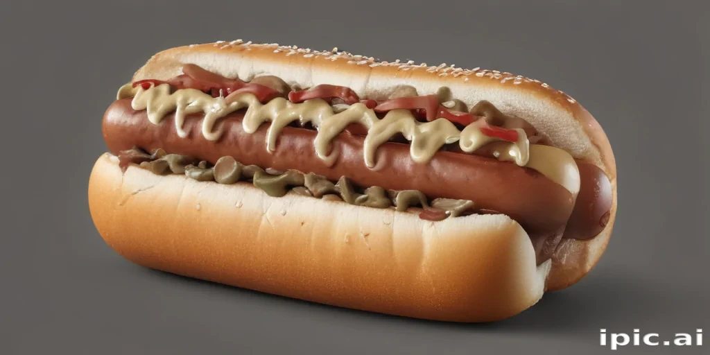 hot dog clipart black and white