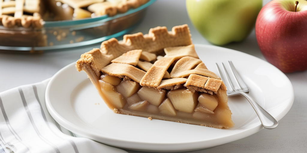 apple pie with a graham cracker crust