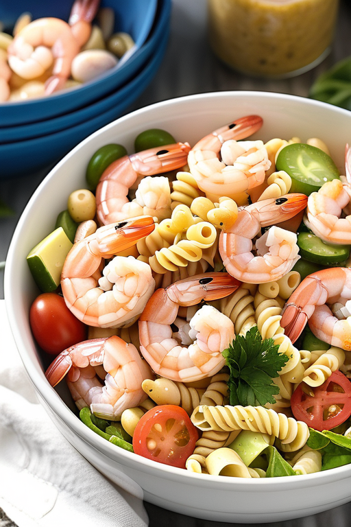 shrimp pasta salad italian dressing
