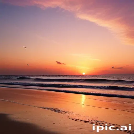 sunset on the beach backgrounds
