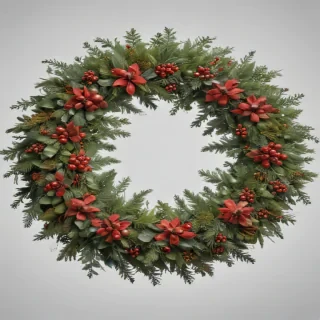 christmas wreath transparent