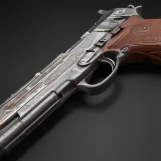 gun no background