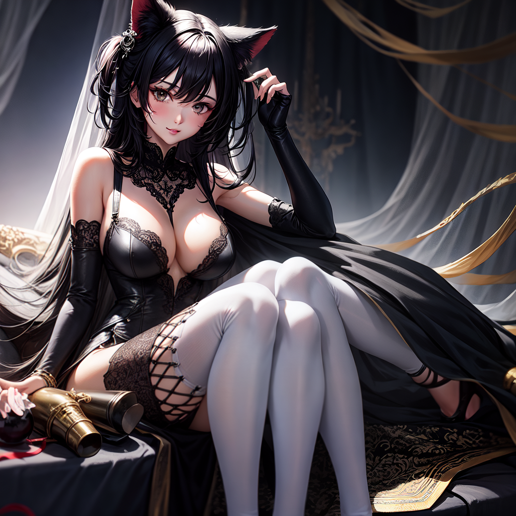 2 catgirls feet