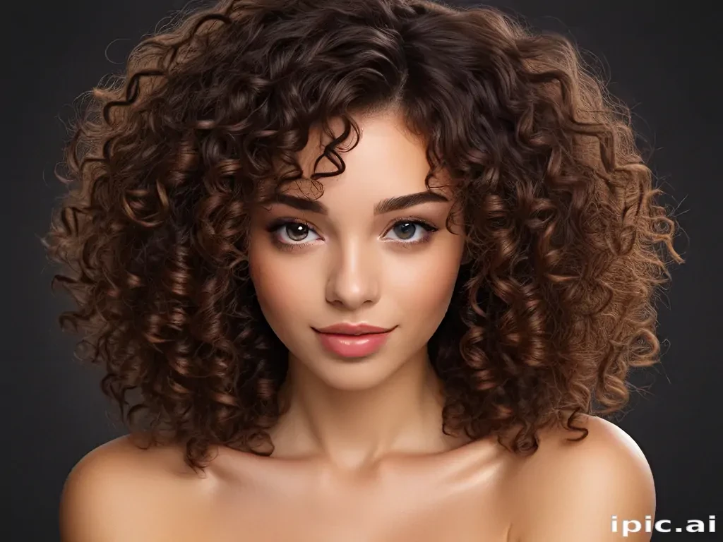 curly hair png