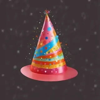 transparent background birthday hat