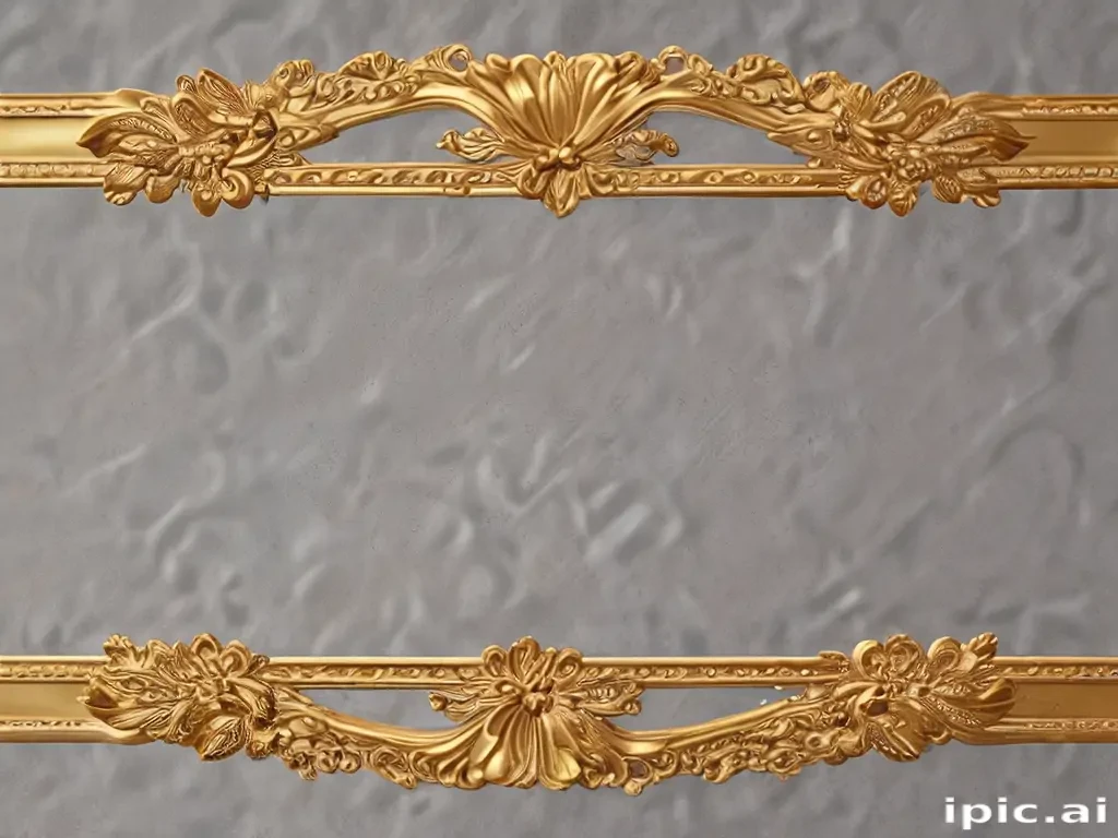 gold border transparent