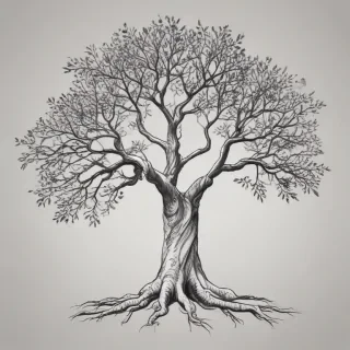 tree drawing png