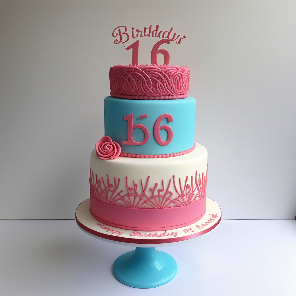 sweet 16 birthday cakes 1 tier
