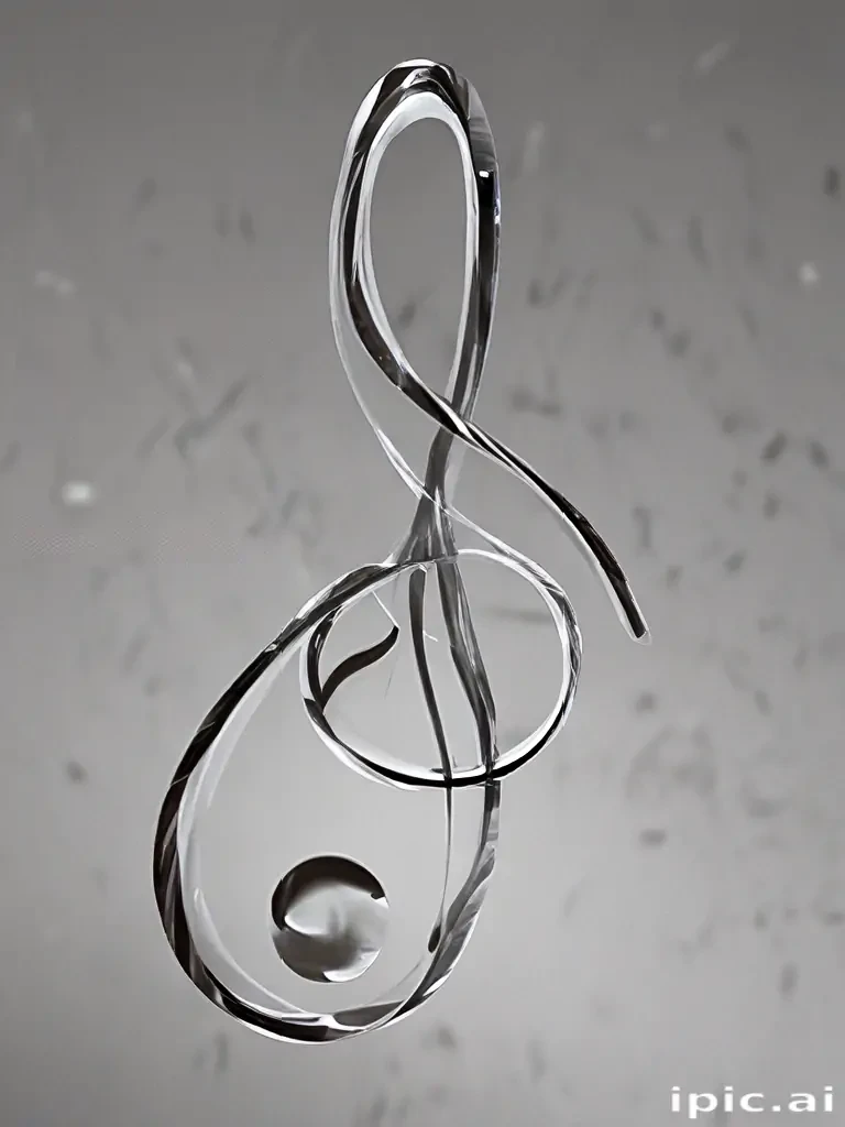 transparent music note