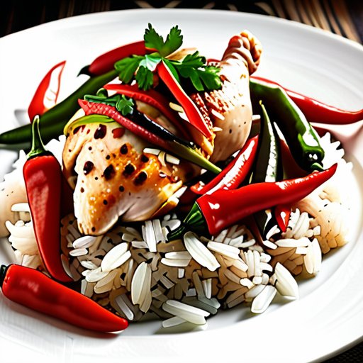 chicken with rice and peppers