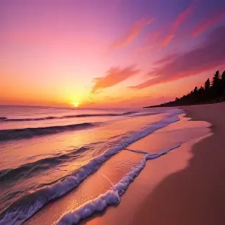 sunset wallpaper beach