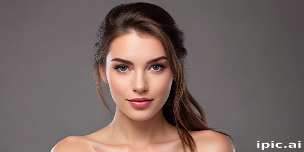 Stunning Portrait of a Young Woman with Striking Features and Expression