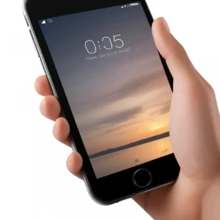holding phone png