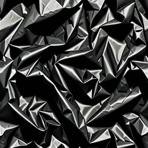 crinkled black paper