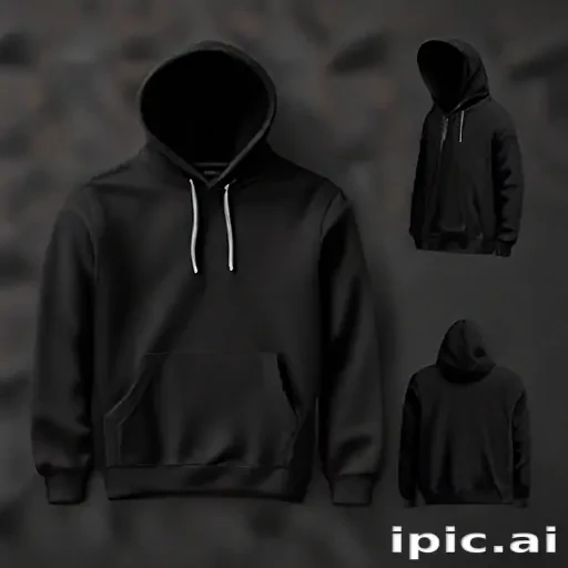 black hoodie mockup