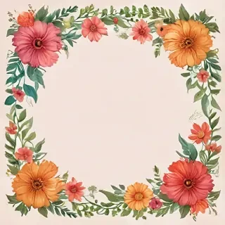 free flower border clipart