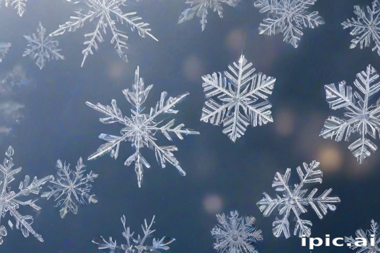 transparent snowflakes