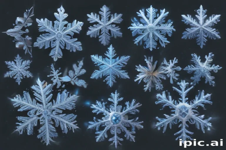 snowflakes clipart transparent background