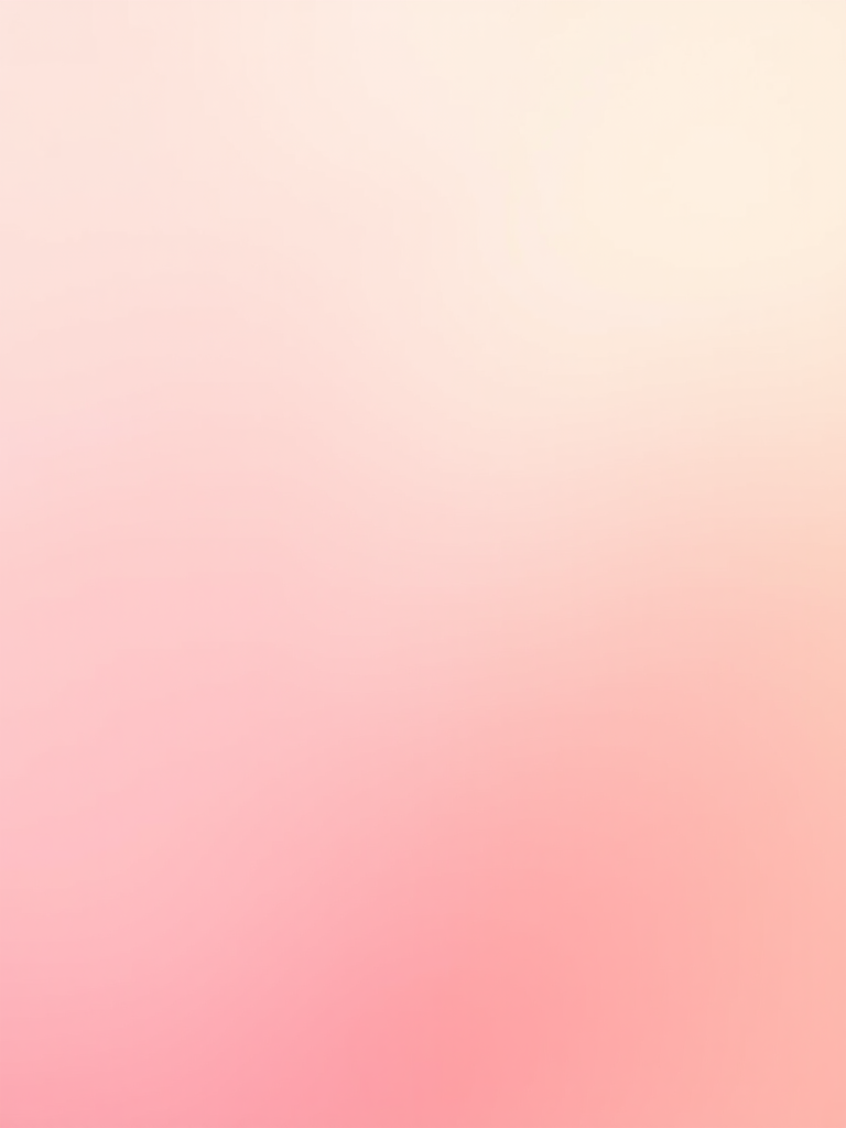 Create a soft gradient background transitioning from pale pink at the center to creamy beige at the edges with a smooth and even blend.