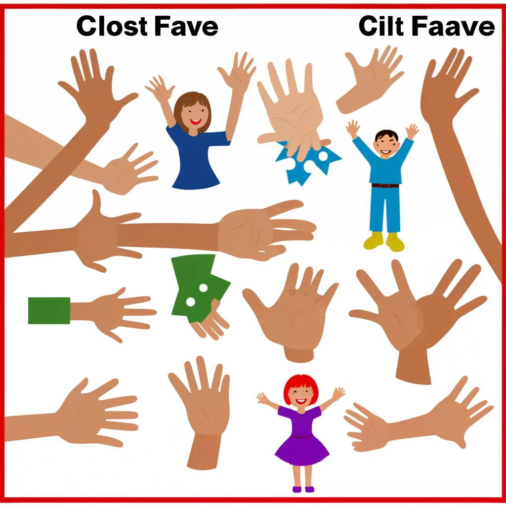 clipart high five