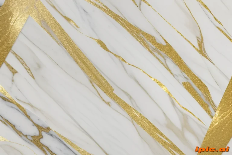 white and gold marble