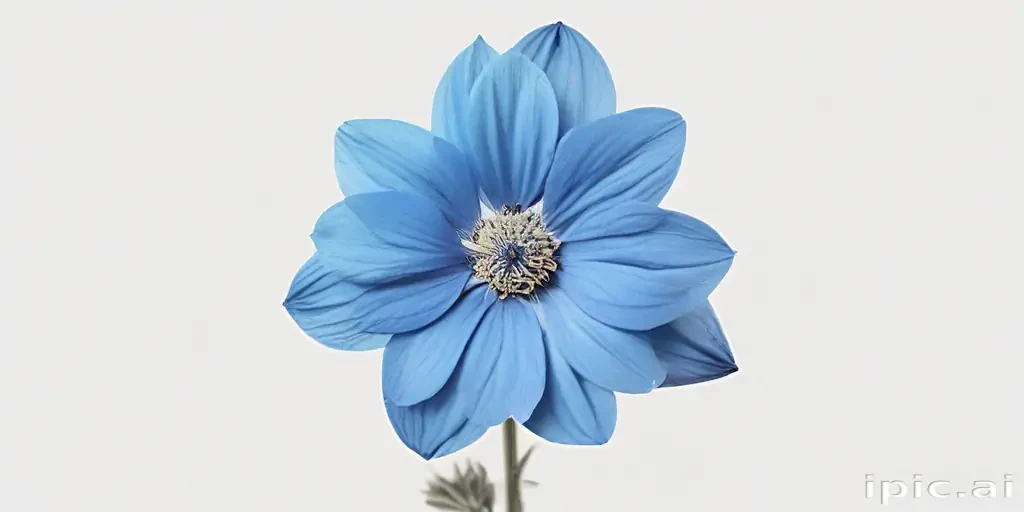 blue flower transparent
