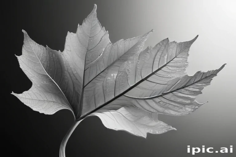 leaf clip art black and white