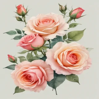 watercolor roses png
