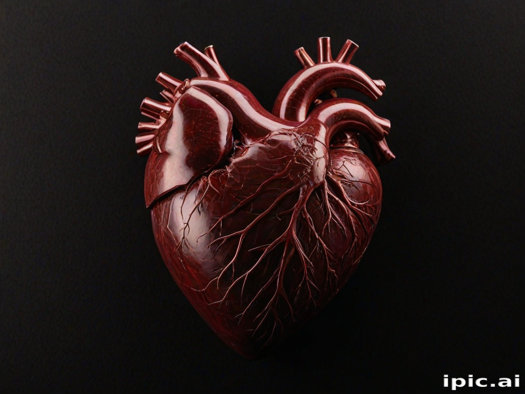 heart with black background