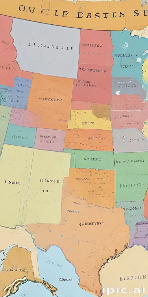 map of the us states