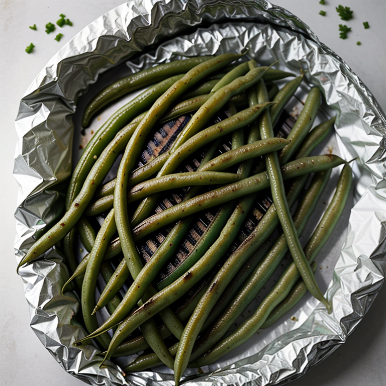 grill green beans in foil