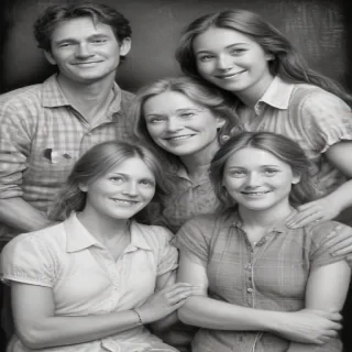 drawings of family