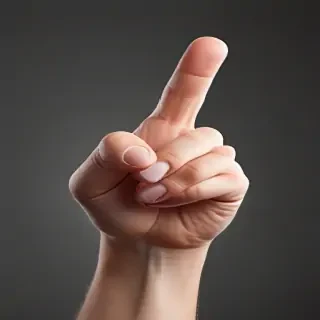 finger pointing png