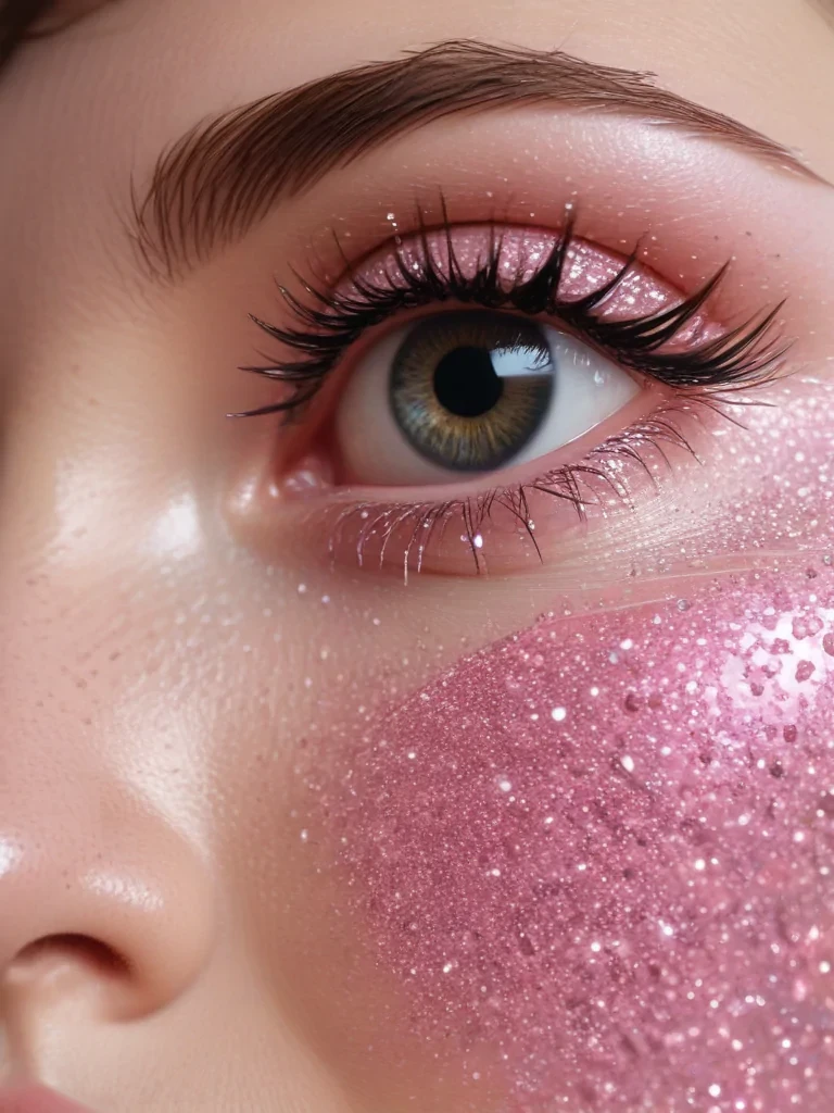pink glitter aesthetic