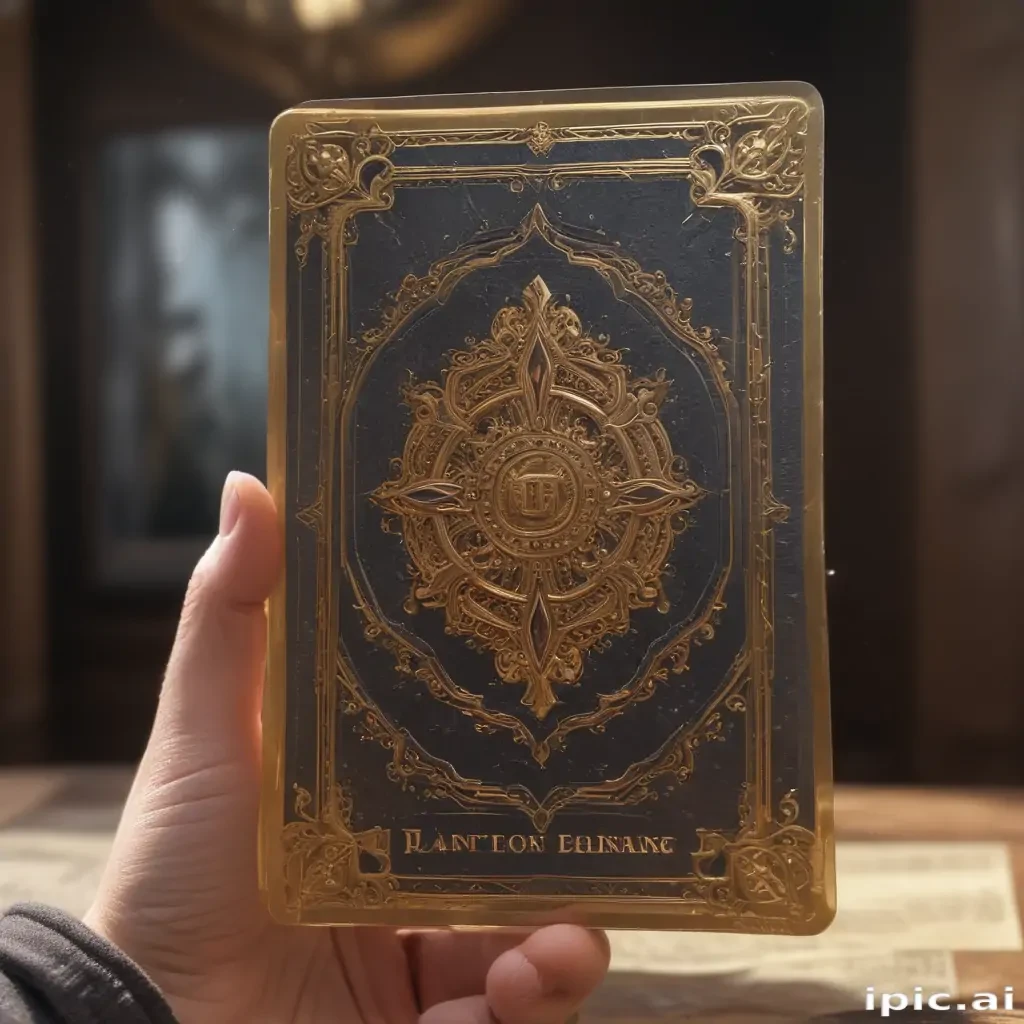 holding card