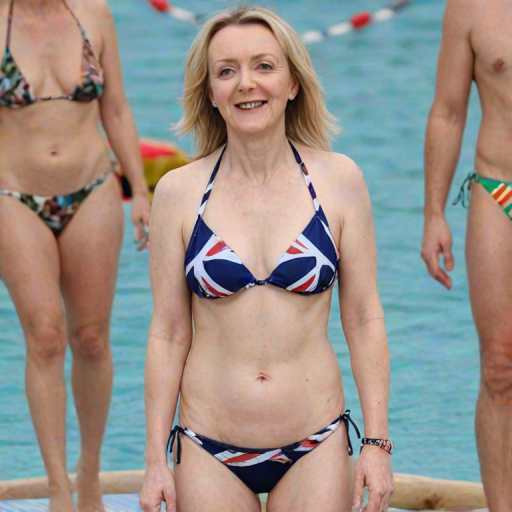 liz truss in bikini