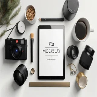flat lay mockup